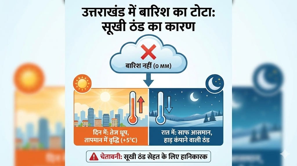 Uttarakhand Weather Today: देहरादून में गर्मी, पहाड़ों पर बर्फबारी – जानिए देवभूमि के मौसम का पूरा हाल
