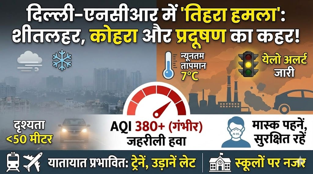 दिल्ली-एनसीआर मौसम अपडेट 23 दिसंबर