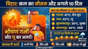 कल का मौसम 5 अप्रैल 2026