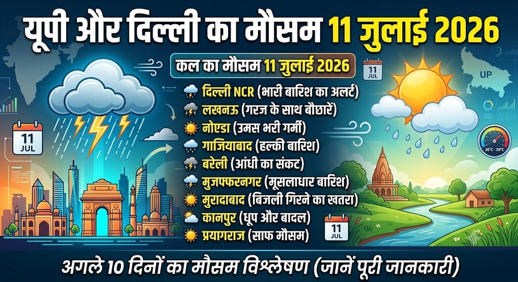 UP Delhi Kal Ka Mausam